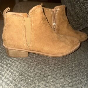 Time and Tru Tan Ankle Booties